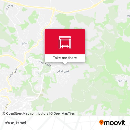מנזלה map