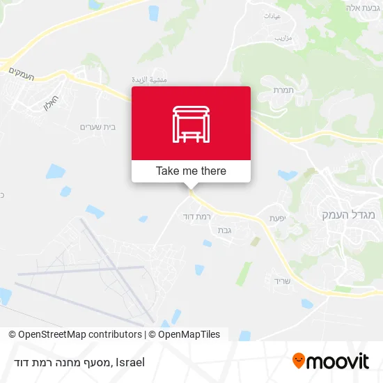 Карта מסעף מחנה רמת דוד