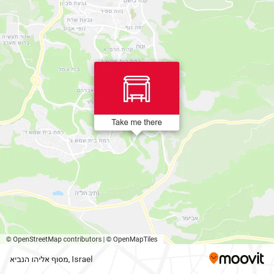 Карта מסוף אליהו הנביא