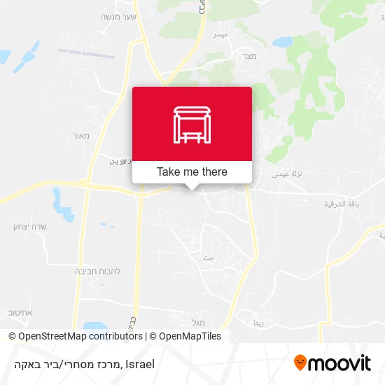 Карта מרכז מסחרי/ביר באקה