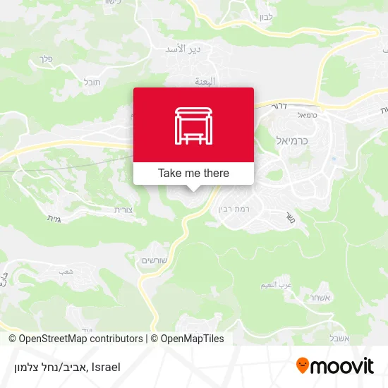 Карта אביב/נחל צלמון