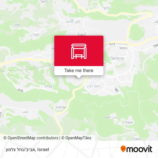 Карта אביב/נחל צלמון