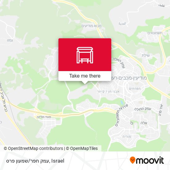 עמק חפר/שמעון פרס map