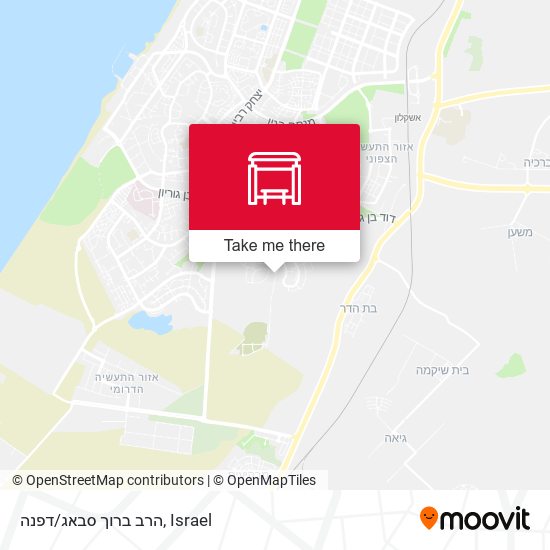 Карта הרב ברוך סבאג/דפנה