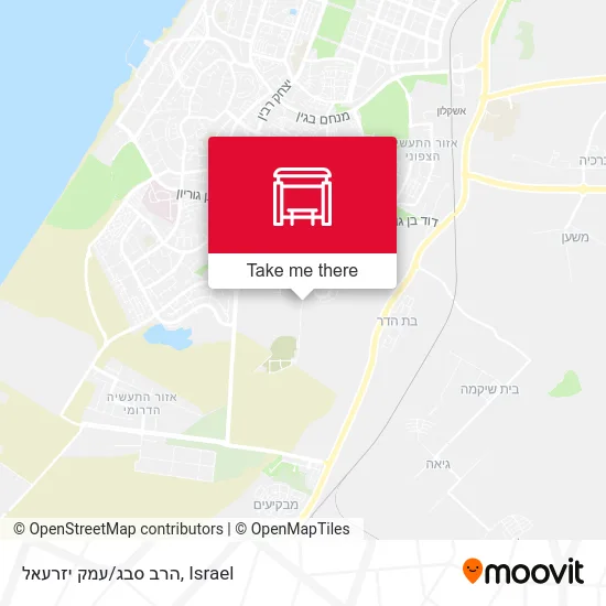 Карта הרב סבג/עמק יזרעאל