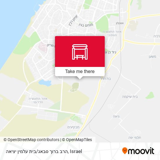 הרב ברוך סבאג/בית עלמין יציאה map