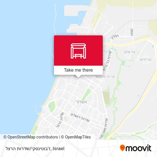ז'בוטינסקי/שדרות הרצל map
