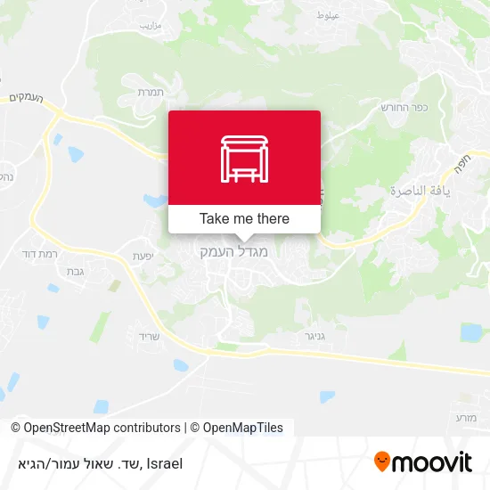 Карта שד. שאול עמור/הגיא