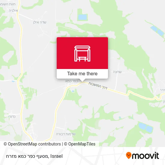 Карта מסעף כפר כמא מזרח