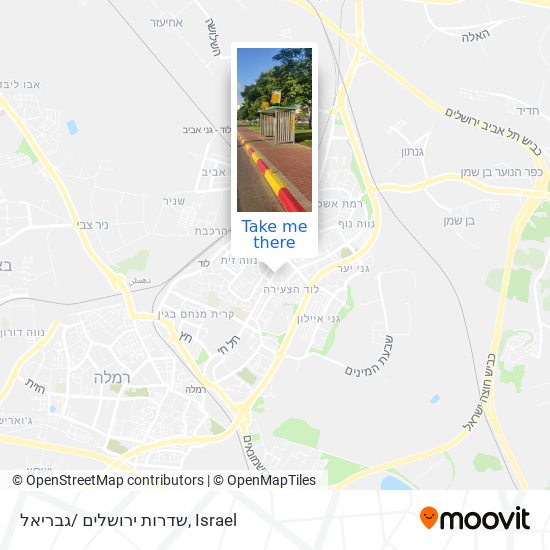 שדרות ירושלים /גבריאל map