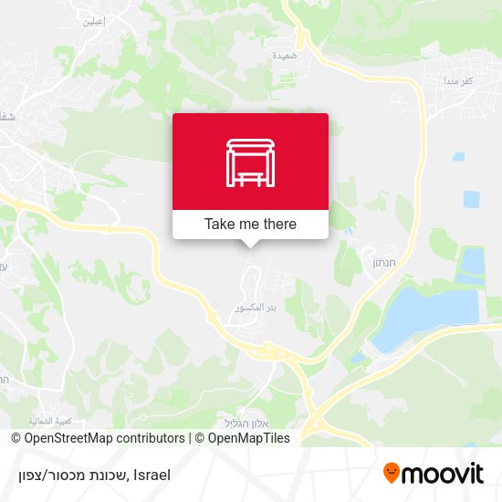 שכונת מכסור/צפון map
