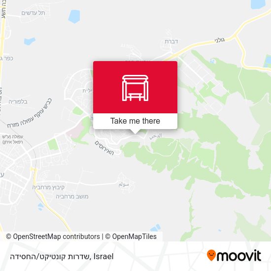שדרות קונטיקט/החסידה map