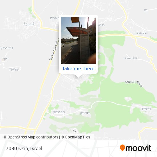 כביש 7080 map