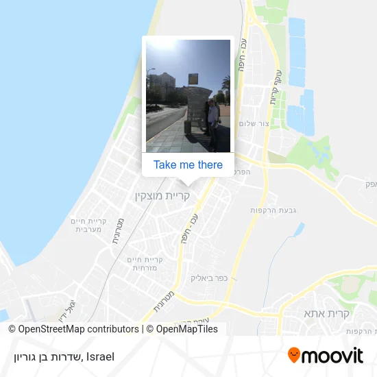 Карта שדרות בן גוריון
