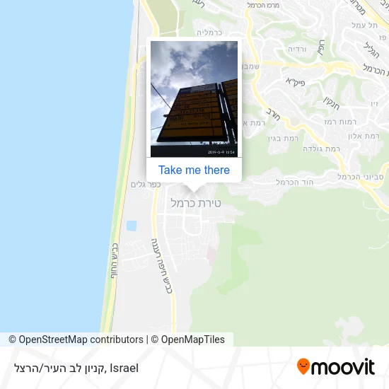 Карта קניון לב העיר/הרצל