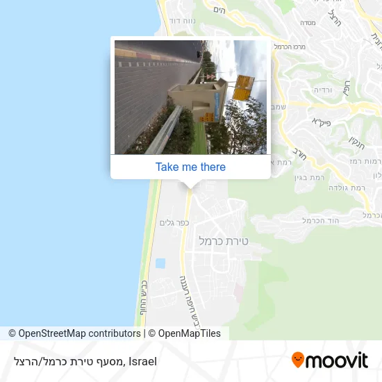 Карта מסעף טירת כרמל/הרצל