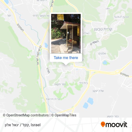 קקל / יגאל אלון map