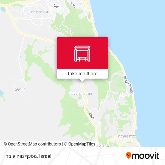 Карта מסעף נווה עובד