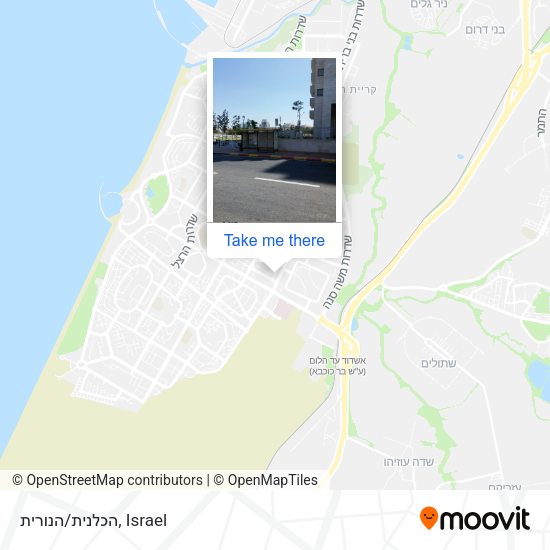הכלנית/הנורית map