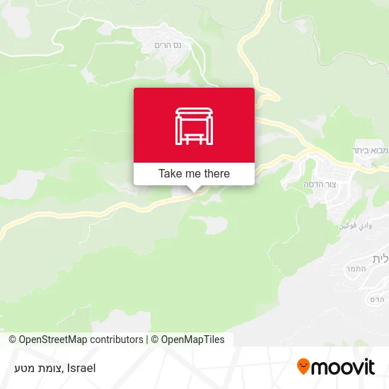 Карта צומת מטע