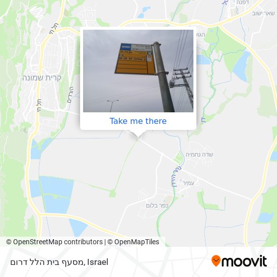 מסעף בית הלל דרום map