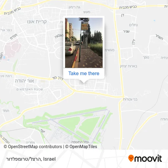 הרצל/טרומפלדור map