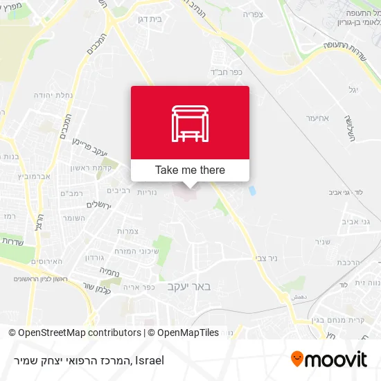 המרכז הרפואי יצחק שמיר map