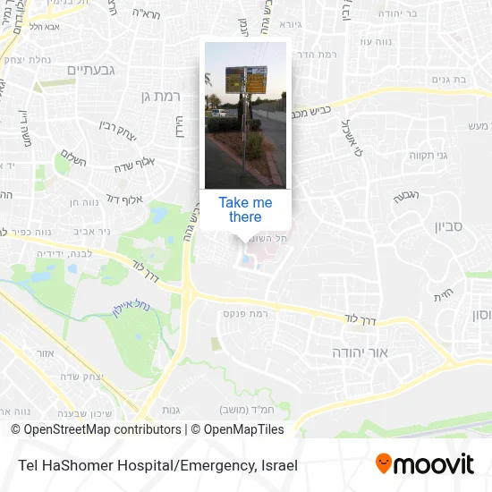 Tel HaShomer Hospital / Emergency map