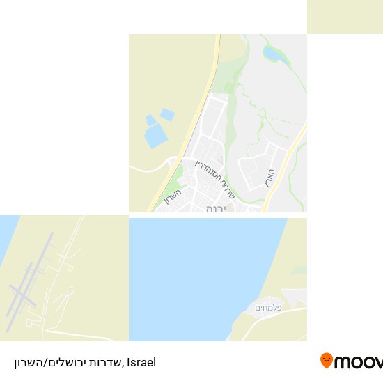 Карта שדרות ירושלים/השרון