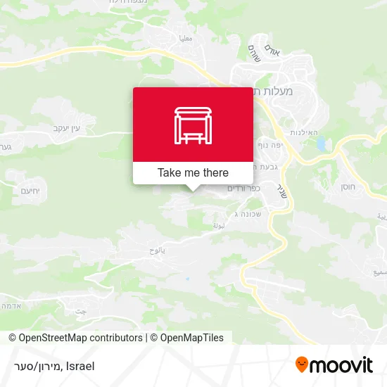 מירון/סער map