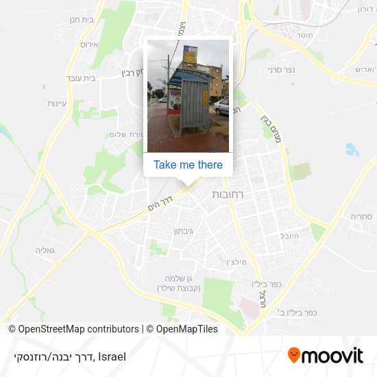 דרך יבנה/רוזנסקי map
