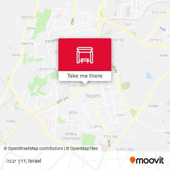 דרך יבנה map