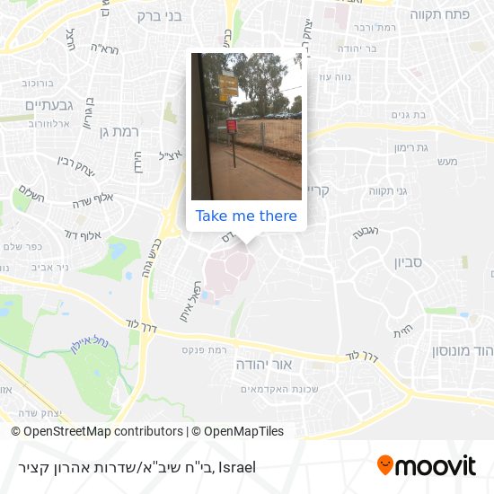 בי''ח שיב''א/שדרות אהרון קציר map