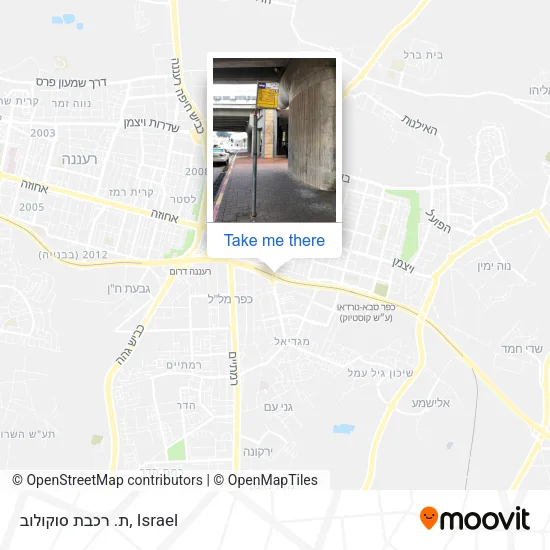 Карта ת. רכבת סוקולוב