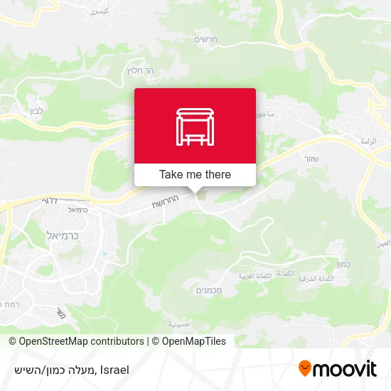 Карта מעלה כמון/השיש