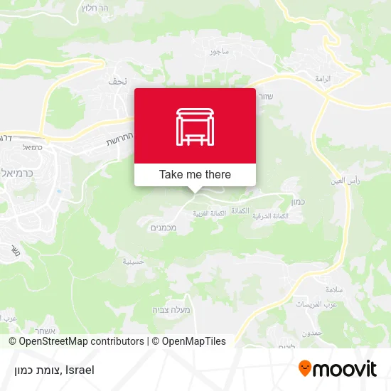 Карта צומת כמון