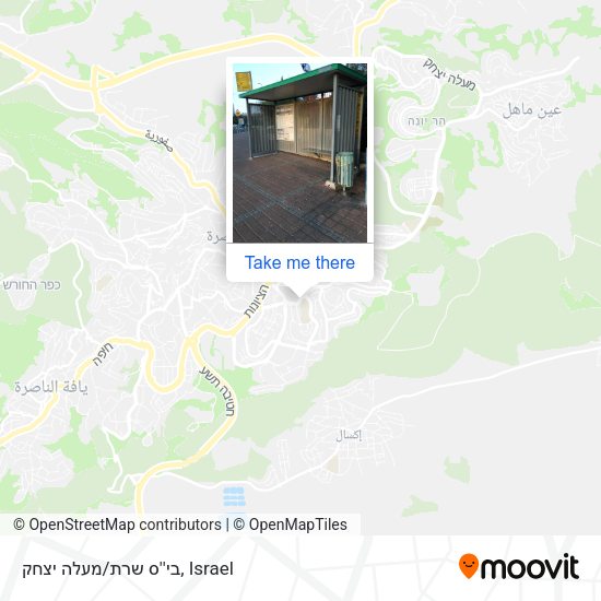 בי''ס שרת/מעלה יצחק map