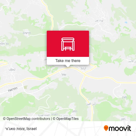 Карта צומת סאג'ור