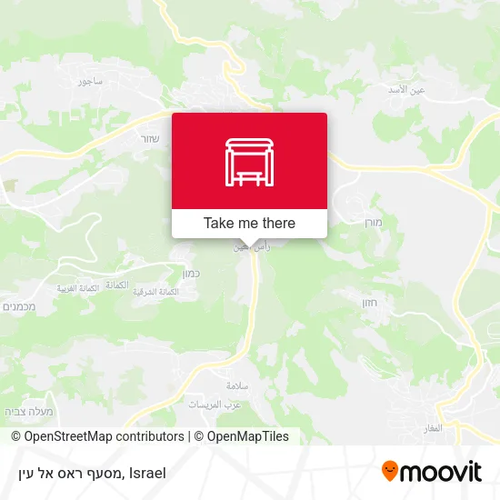 Карта מסעף ראס אל עין