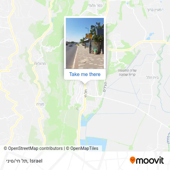 Карта תל חי/סיני