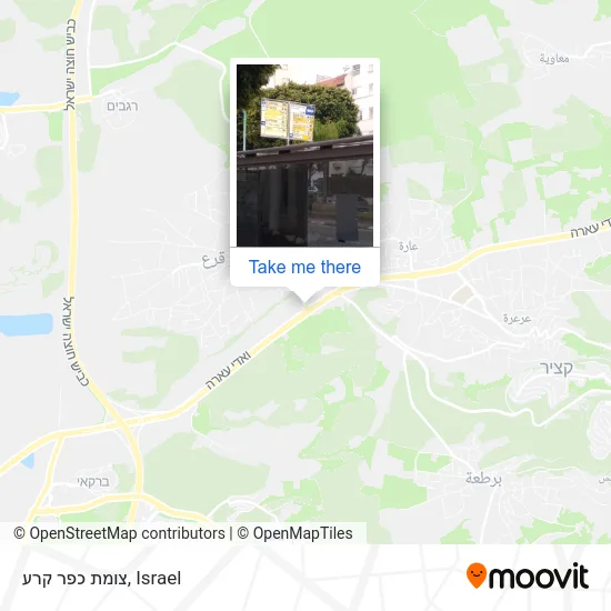 Карта צומת כפר קרע