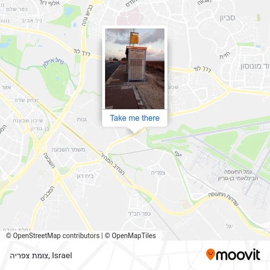 Карта צומת צפריה