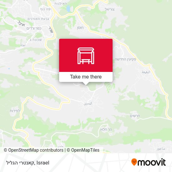 קאנטרי הגליל map