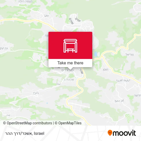 Карта אשכר/דרך ההר