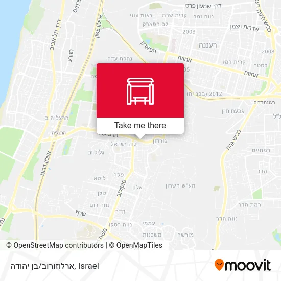 Карта ארלוזורוב/בן יהודה