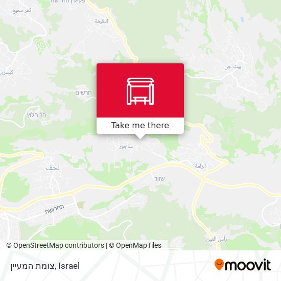 צומת המעיין map
