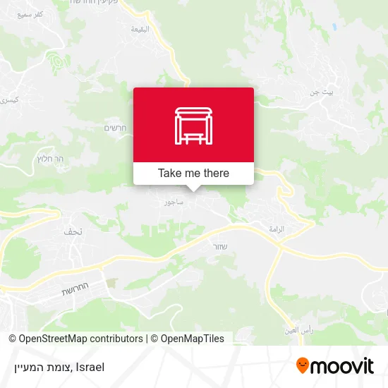 Карта צומת המעיין