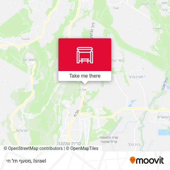 Карта מסעף תל חי