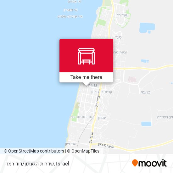 Карта שדרות הגעתון/דוד רמז