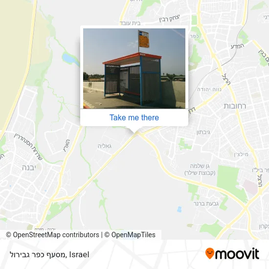 Карта מסעף כפר גבירול